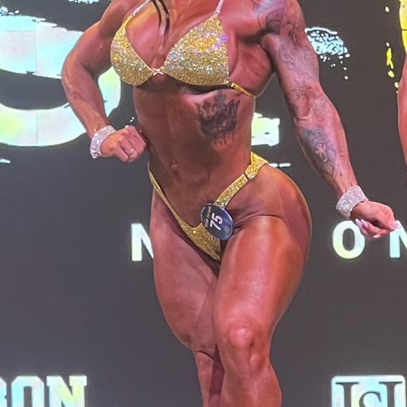 Custom wellness posing suit worn twice. - Picture 3 of 3